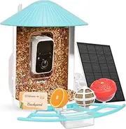 Bird Feeder Camera, Bird Feeder with Multifunctional Stand, Automatic Image Capture / Video for Birdwatching, Wireless WiFi Camera + Solar Panel, IP65