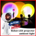 Sunset Projector Robot Lamp Lights Projection LED Atmosphere Home Rainbow USB AU