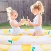 NEW MinniDip Citrus Printed Summer Inflatable Kiddie Target Swimming Pool RARE