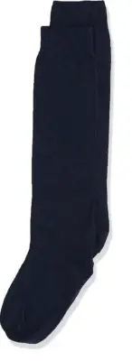 Jefferies Kids Girls Solid Navy School Uniform Knee High Socks Size L (6-9) 3457