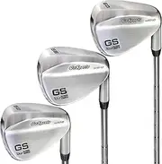 Tour Pro Golf Wedge Set - Includes 52 Degree Gap Wedge, 56 Degree Sand Wedge and 60 Lob Wedge Degree in Satin or Black Finish (Right Handed)