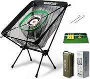 Golf Chipping Net & Green, Backyard Practice Net with Mat, Outdoor Target with Balls, Funny Golf Games & Gifts