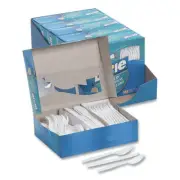 Dixie CM168CT Tray with Plastic Fork/Knives/Spoons Combo Pack - WT (1008/CT) New