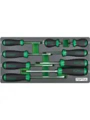 Toptul 9pcs Screwdriver Set Modular Insert Tray System (GEA0909)
