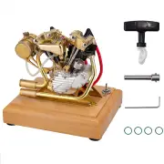 RETROL R29 4.2CC Miniature V-Twin Engine Motor OHV for Mini Chopper Bike Motorcycle Black