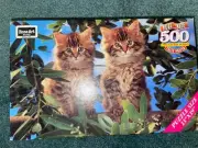 Rose Art 500 Piece Jigsaw Puzzle “Out On A Limb” Kittens Sealed New NIB USA