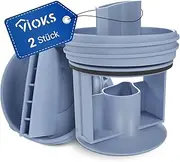 [VIOKS] 2 x Lint Sieve Washing Machine Replacement for Bosch Siеmens Lint Sieve 00647920 00602008 00605010 Lint Sieve - Pump Lid for Drain Pump Askoll Dryer Washing Machine VarioPerfect iQ500 iQ700 etc