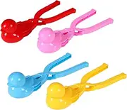 Snowball Maker Tool with Handle, Cartoon Duck Snowball Maker Clip Snow Ball Toys Perfect for Kids and Adults Snowball Fight Play in Winter at Outdoor