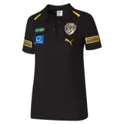 Richmond Tigers PUMA AFL Mens Team Polo | Black/ Yellow by Sporting House