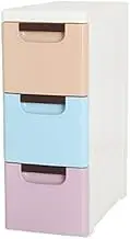 Thicken Drawer Storage Cabinet Baby Child Clothes Cabinet Baby Toy Locker Plastic Storage Box (Color : A, Size : 40 * 20 * 52cm)