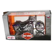 Maisto - Harley Davidson 2001 FXSTS SPRINGER SOFTAIL (Purple) Model Scale 1:18