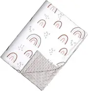 ANDRESLAD Comfort Blanket for Boy Girl Soft Thick Fleece Throw for Cozy Cuddling for Stroller Car Seat and Home Use Blanket