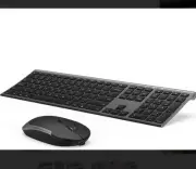Wireless Keyboard And Mouse, Vssoplor Rechargeable Full-size Keyboard & Mouse