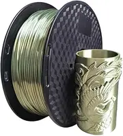 CC3D Silk Green Bronze PLA Filament 1KG 1.75mm 3D Printer Metal Color 3D Printing Material Silky Shiny Metallic Bronze Brass Filament