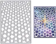 Net Frame Die Cuts for Card Making, Star Background Cutting Dies Metal Template