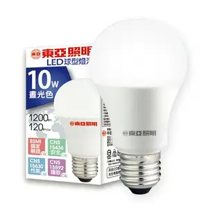 【TOA東亞照明】1入組 10W/13W/16W LED燈泡 省電燈泡 長壽命 柔和光線 1年保固(白光/自然光/黃光)