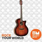 Tanglewood TW4VCKOA Winterleaf Acoustic Guitar Super Folk Gloss Pickup & Cutaway
