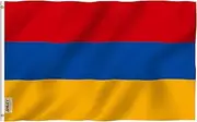 ANLEY Fly Breeze 3x5 Feet Armenia Flag - Vivid Color and UV Fade Resistant - Canvas Header and Double Stitched - Republic of Armenia Flags Polyester with Brass Grommets 3 X 5 Ft