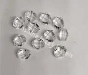 6pc Swarovski Crystal Clear 8mm Lucerna 5030 Beads; Rare!