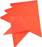 4pcs Bicycle Safety Flag Mini Bike Recumbent Bike Flag Hand Held Flags Triangle Flag Small Flag Golf Cart Flag Orange Safety Flag ATV Flag Mini Golf Flags Reflective Flag PVC Red
