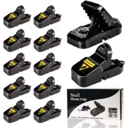 VEFEFI Mouse Traps 12-Pack - for House Indoor Outdoor, Small Mice Traps for H...
