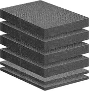 DECOHS 6 Pcs Pick Apart Foam Insert- 2 Sizes Pick and Pluck Foam- Pluck Pre Cube Sheet Foam with Bottom Use for Toolbox Game Box Cases Storage Drawer