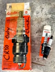 vintage Autolite copper core 25 spark plug Ford Mustang Cobra Shelby Boss 8 pack