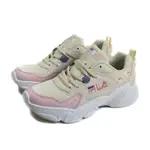 FILA 運動鞋 厚底 女鞋 米/粉紅 5-J329X-115 NO216