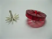 Pinball Rollover Button Housing with Star Roll over insert NEW - Translucent Red