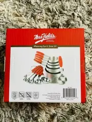Mrs Fields Stainless Steel Measuring Cup and Spoon Set For Cooking And Baking