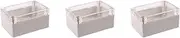 VENEKA 3X Clear Cover Plastic Electronic Project Junction Box 100 x 68 x 50mm