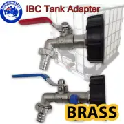 IBC Tank Adapter S60X6 Brass Garden Tap With 1/2" Hose Outlets Fitting Tool AU