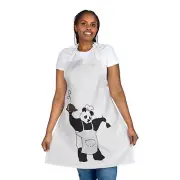 Cooking Panda Apron, Chef Aprons, Kitchen Gift for Him, Funny Cooking Apron