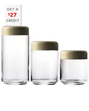 Mepra Set of 3 Urano Materoc Canisters with $27 Credit