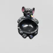 Cool Mouse - ASHTRAY- COOL MOUSE ASHTRAY- ANIMAL ASHTRAY - CERAMIC - (Black)