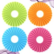 4 Pcs Hot Pan Holder Hot Pot Holder Table Placemats Silicone Pot Mat