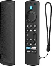 USTIYA Remote Control Case for 2023 Fire TV Stick 4K Max 2nd/Fir TV Omni Series/FireTV 4-Series Remote,Toshiba/Insignia FirTV/Hisense TCL Smart TVS Silicone Protection (Black)