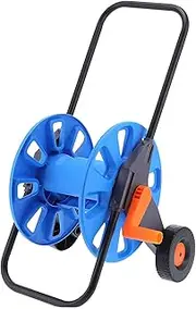 Hose Reel Cart, Portable Hand Push Water Pipe Storage Rack Organizer for G 1/2 50m Tube for Garden, Lawn, and Patio, Garden Hose Reels Water Pipe Storage Rack Organizer