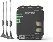 LINOVISION Industrial 4G LTE Cat4 Cellular Router with Wi-Fi, Enhanced Signal, Dual SIM Slots, DTU Gateway for RS485 devcie, IoT Sensors, Solar Cameras, M2M, Vehicles, Supports Telstra, OPTUS etc.