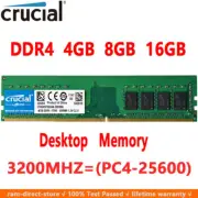 Crucial DDR4 16GB 8GB 4GB 3200 PC4-25600 288pins Desktop Memory Dimm Ram 1.2V