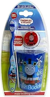 Thomas The Train Travel Kit with Thomas and Friends Toothbrush, Rinsing Cup, and Cap