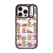 iPhone 16 Pro Impact Ring Stand Case MagSafe Compatible Sloth Yoga