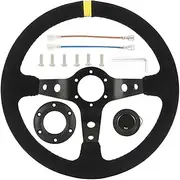 Muzhen Store 350mm 14inch Car Steering Wheel Drift Racing Game Steering Wheel Universal 70mm PCD Compatible with Logitech G29 G920 G923