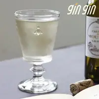 在飛比找momo購物網優惠-【gin gin】小蜜蜂浮雕玻璃高腳杯 200ml(咖啡杯 