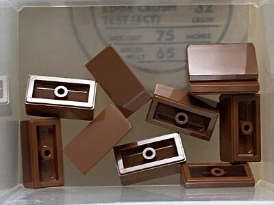 LEGO Parts - Reddish Brown Slope 30 1 x 2 x 2/3 - No 85984 - QTY 10