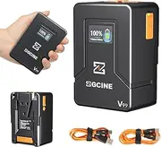 ZGCINE ZG-V99 V2 Upgraded Version Mini V-Mount Battery 99Wh (14.8V 6800mAh), Support PD USB-C Charger with D-TAP BP USB-C USB-A Output for BMPCC 4K 6K Pro, ZCAM, Canon EOS R5C, Sony FX3