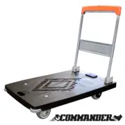 900 x 600mm Folding Platform Trolley with Deadman/Handle Brake | PFR043
