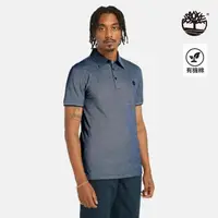 在飛比找momo購物網優惠-【Timberland】男款深寶石藍牛津短袖Polo衫(A4