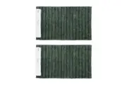 2PK Algodon Polyester Lawson Plush Bath Runner Non-Slip Soft Mat Thyme 50x80cm