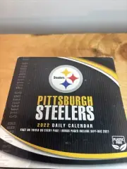 PITTSBURGH STEELERS 2022 Facts And Trivia CALENDAR NEW Little Bit Damaged Bottom